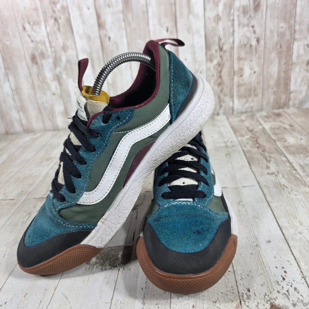 Vans UltraRange EXO Sneakers Teal Green Burgundy 721356 Womens 9.5 Mens 8.0